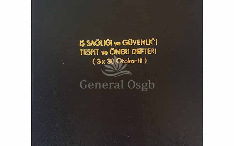 İSG Tespit İşyeri Defteri Onaylatma - General OSGB