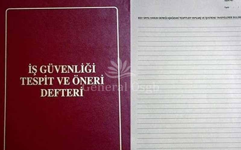 İSG Tespit ve Öneri Defteri Nasıl Onaylatılır? - General OSGB